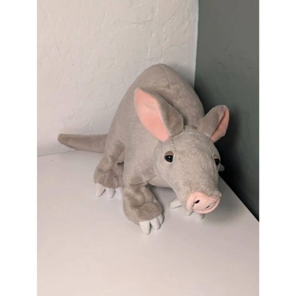 Webkinz Aardvark HM490 Ganz Gray Plush Retired No Code